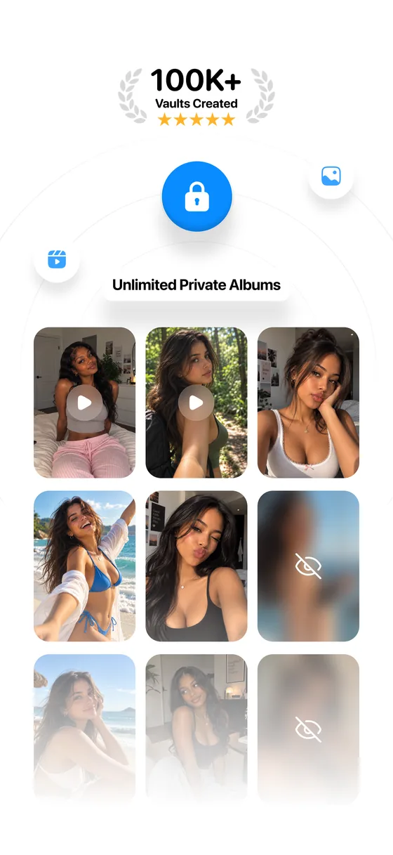Kryptis screenshot: unlimited private albums